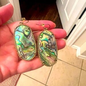 KENDRA SCOTT large shell drop earrings
